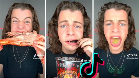 Best Lukedidthat Giant Spicy Food Tiktok Compilation Youtube