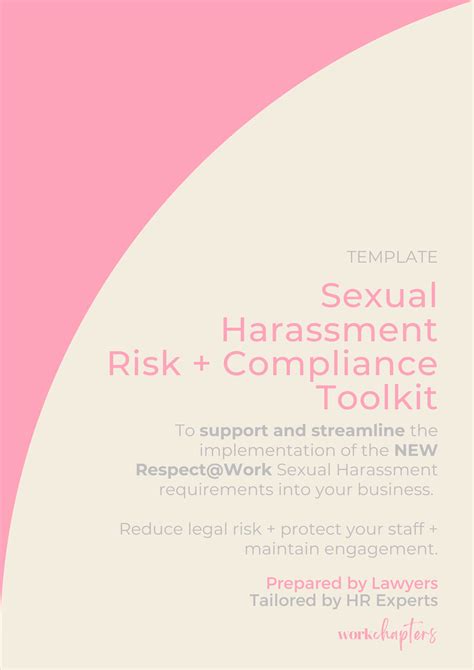 Sexual Harassment Policy Risk And Compliance Toolkit Respectwork Compliant Template