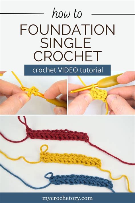 How To Foundation Single Crochet Fsc Mycrochetory