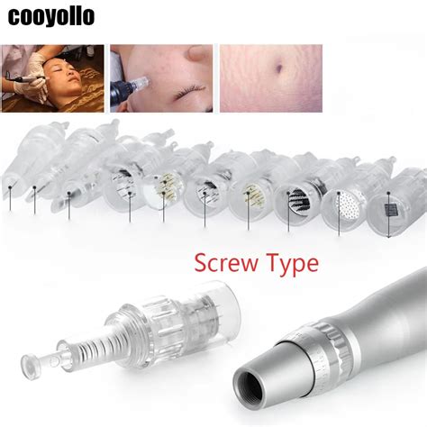 10pcs Screw Port Tattoo Nano Needles Cartridge Needle Tips For Electric