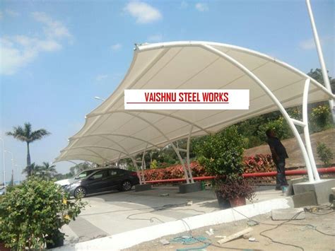 Tunnel Mm Car Parking Tensile Shed For Commerical Paint Coated At