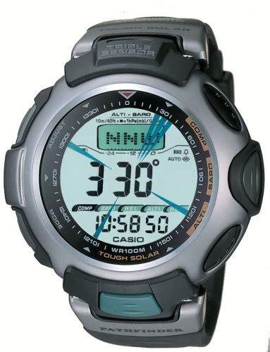 Casio Mens Pag50 1v Pathfinder Solar Altimeterbarometer Digital