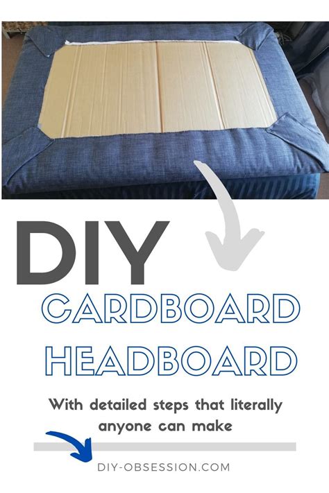 Diy Cardboard Headboard Cardboard Headboard Diy Fabric Headboard