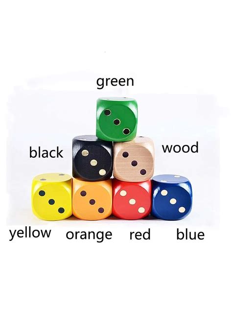 Random Game Dice Set 3 3 3 Cm Size Wooden Dice Used For Group