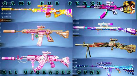 ALL UPGRADED GUN SKINS IN GAME FOR PEACE PART 2 BEST OF THE BEST