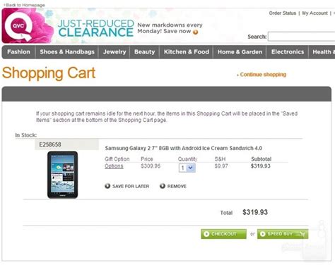 Samsung Galaxy Tab 2 7 Inch Model On Sale For 309 On Qvc Tablet News