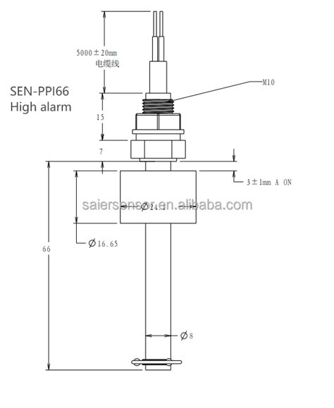 Vertical Plastic Water Tank Controller Float Switch Level Pp Single Point Float Type Level