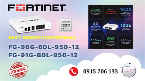 Thiết bị tường lửa Fortinet FortiGate FG 90G BDL 950 12 gồm license 1 năm