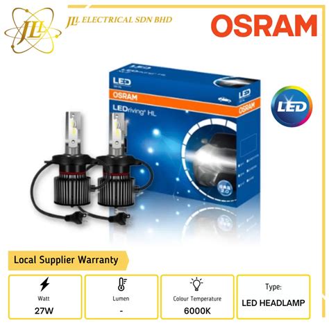 Osram Ledriving Hl Xlz 27w 12v H8 H11 H16 6000k Led Car Headlamp Kuala