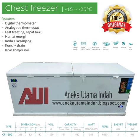 Jual Rsa Cf Chest Freezer Box Pendingin Lemari Pendingin