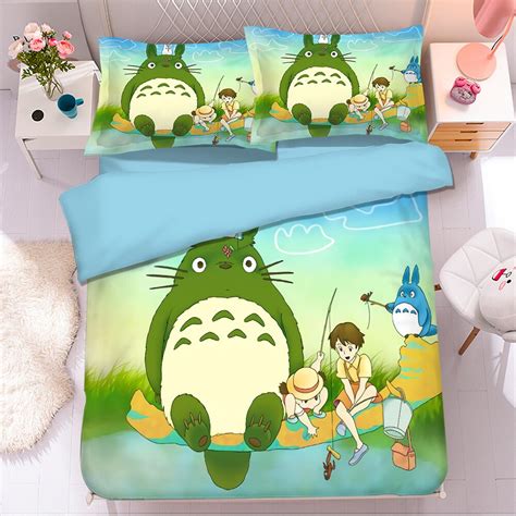 Juego De Ropa De Cama D De Totoro Fundas De Edred N Fundas De