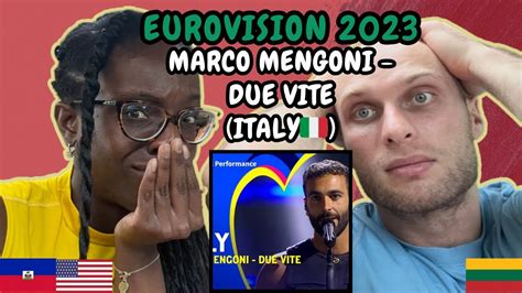 Marco Mengoni Due Vite Reaction Italy Eurovision First