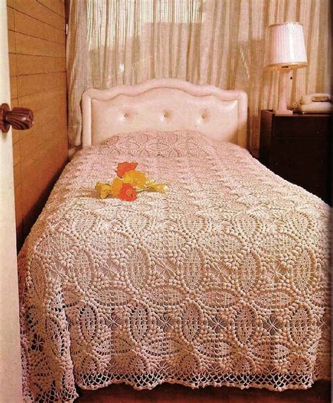 Crochet Pattern Popcorn Bedspread X In X Cm Etsy