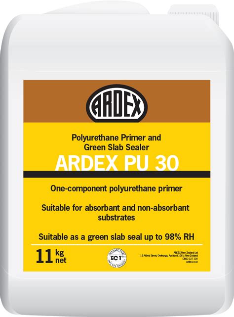 Ardex Pu 30 Primer And Green Slab Sealer Ardex New Zealand