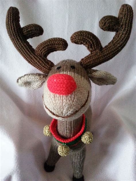 Christmas Smiles Knitted Reindeer I So Loved Making This Pattern