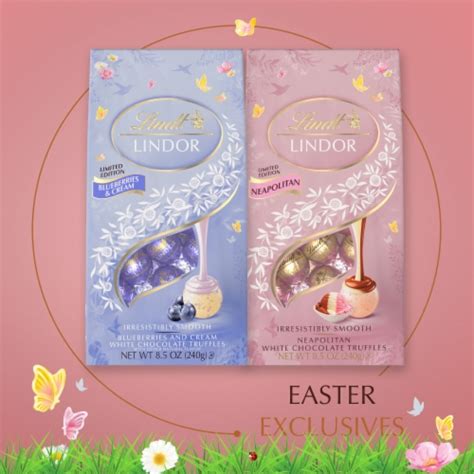 Lindt Lindor Easter Neapolitan White Chocolate Candy Truffles Mini Bag