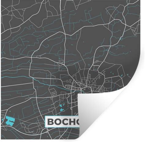 Muurstickers Sticker Folie Stadskaart Plattegrond Duitsland