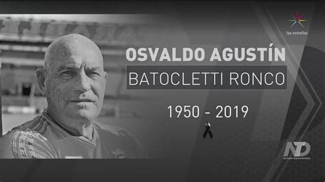 Muere Osvaldo Batocletti víctima del cáncer Deportes Más Deportes