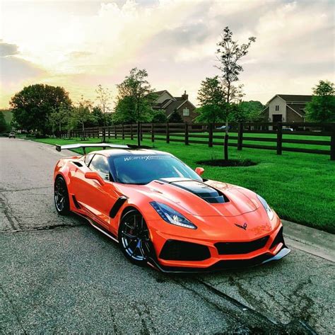 Chevrolet Corvette C7 ZR1 Painted In Sebring Orange W A Set Of