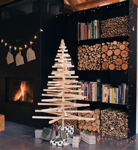 Sapin De Noël En Bois Massif Chêne écologique 150 Cm