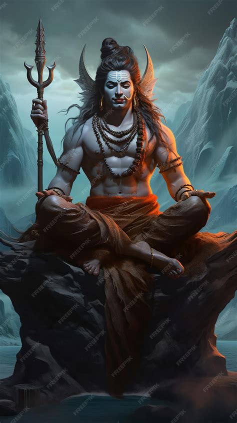 Shiv Ji Shankar Bhagwan Lord Shiva Bholenath Premium Ai Generated Image