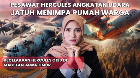 Pesawat Hercules Tni Au Jatuh Di Magetan Alutsista Indonesia