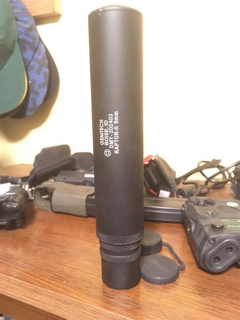 Sold Gemtech Qd Mock Suppressor Hopup Airsoft