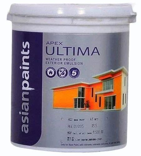 Asian Paint Apex Ultima Exterior Emulsion Paint 10 Ltr At Best Price