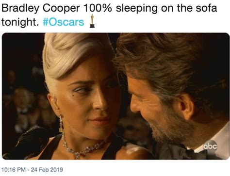 The Best Of Bradley Cooper Lady Gaga S Oscars Performance Memes