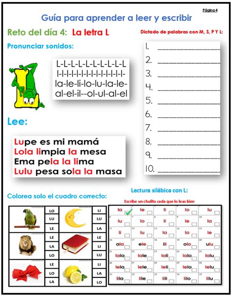 Actividades Para Aprender A Leer Y Escribir