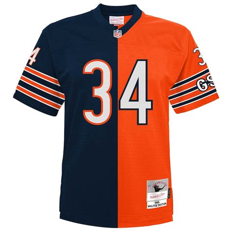 Youth Chicago Bears Walter Payton Mitchell & Ness Navy-Orange Split ...