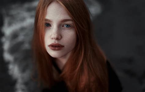 Wallpaper Look Red Hair Girl Juliana Naidenova For Mobile And