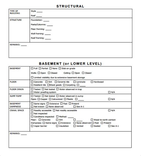 12 Sample Home Inspection Reports Sample Templates