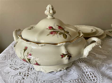 Rosenthal China Set Pompadour Moss Rose Antique China 57 Etsy