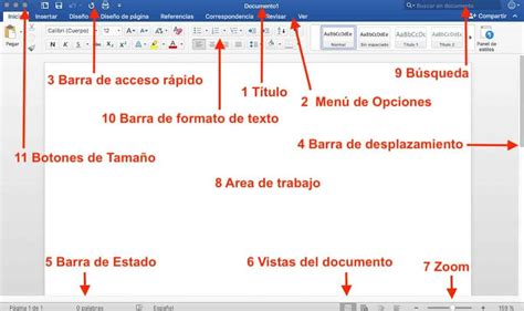 Partes De Word Ventana Y Elementos Pc Academia