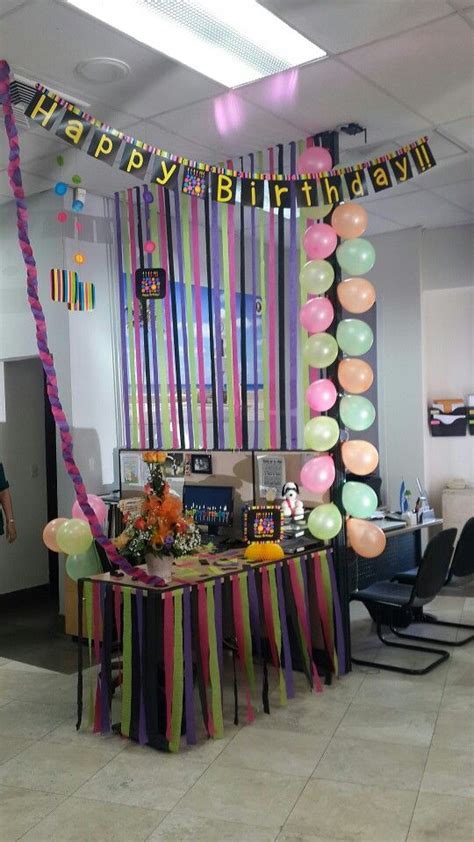 Balloons Happy Birthday Birthday Decorations Cubicle Decorations