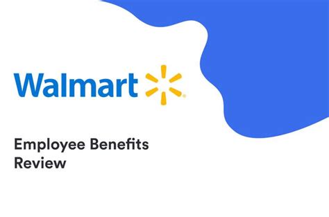 the walmart employee benefits review logo on a white background with ...