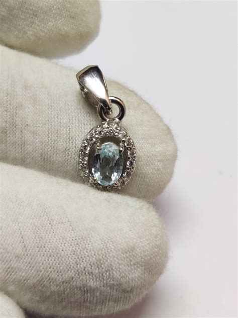 Silver Blue Topaz Jewelry Set 2.2 Ct High Quality Blue Topaz - Etsy