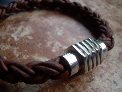 Mens Cuff Bracelet Mens Leather Bracelet Mens Bracelets - Etsy