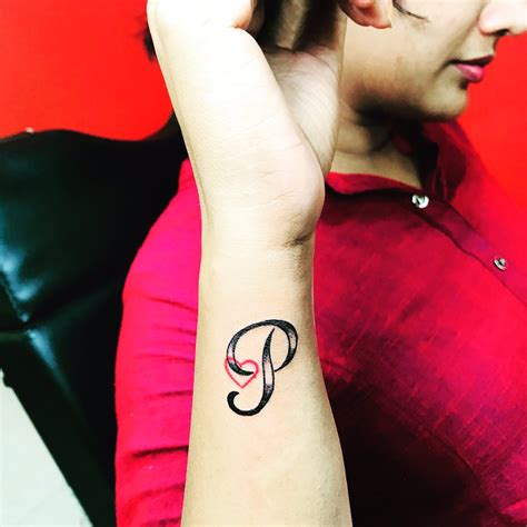 Details 76 P Letter Design Tattoo Latest In Cdgdbentre