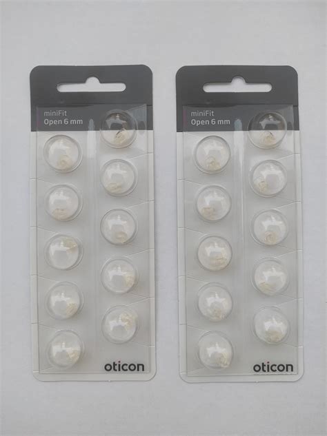 Oticon Minifit Open 6mm Dome Piece Pack Of 20 Domes