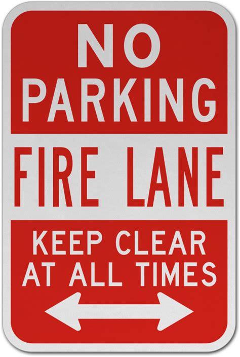 Fire Lane Keep Clear At All Times Sign - Claim Your 10% Discount