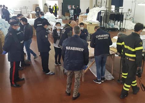 Lavoro Nero Blitz Dei Carabinieri In Due Laboratori Tessili A Ostra E