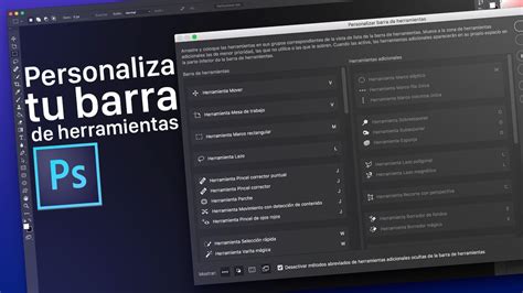 Personalizar La Barra De Herramientas En Photoshop Youtube