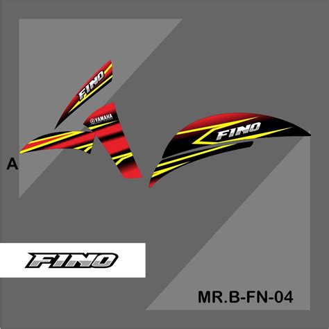 Jual Sticker Striping Semi Full Yamaha FINO FI 125 Stiker Lis Variasi