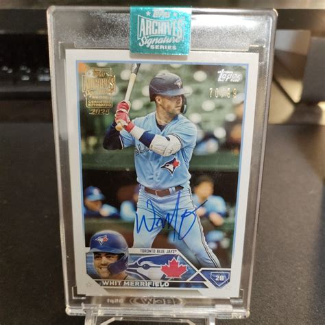 Yahoo オークション Whit Merrifield 2024 Topps Archives signature