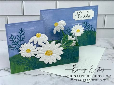 Cheerful Daisies Double Z Fold Box Card Tutorial Addinktive Designs