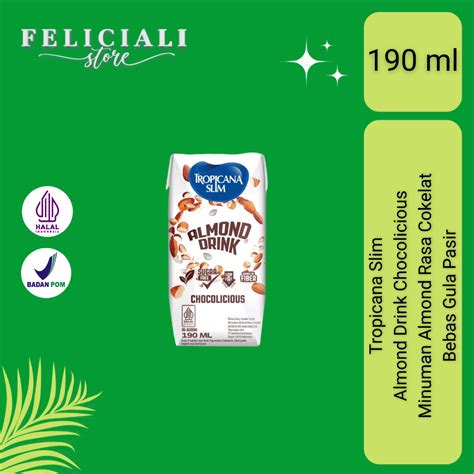 Jual Tropicana Slim Almond Drink Chocolicious Minuman Almond Rasa