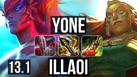 Yone Vs Illaoi Top Quadra 13 2 3 Legendary 300 Games Kr