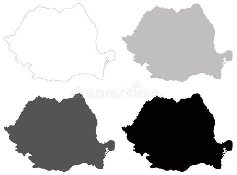 Mapa De Rom Nia Estado Soberano Em Europa Ilustra O Do Vetor